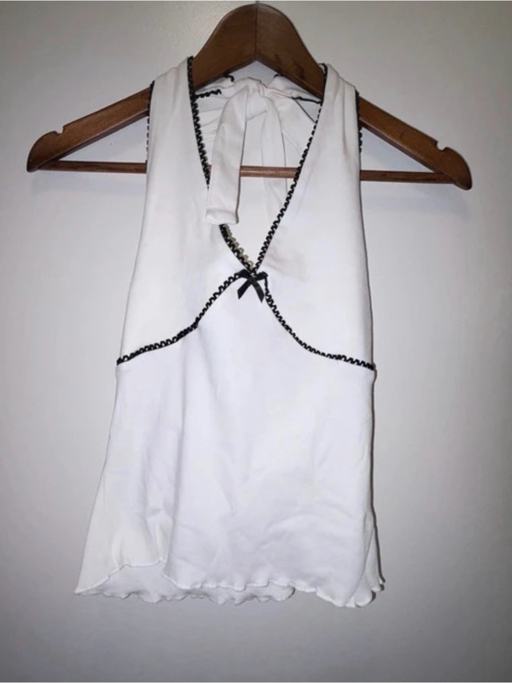 Women’s White Halter Tank Top